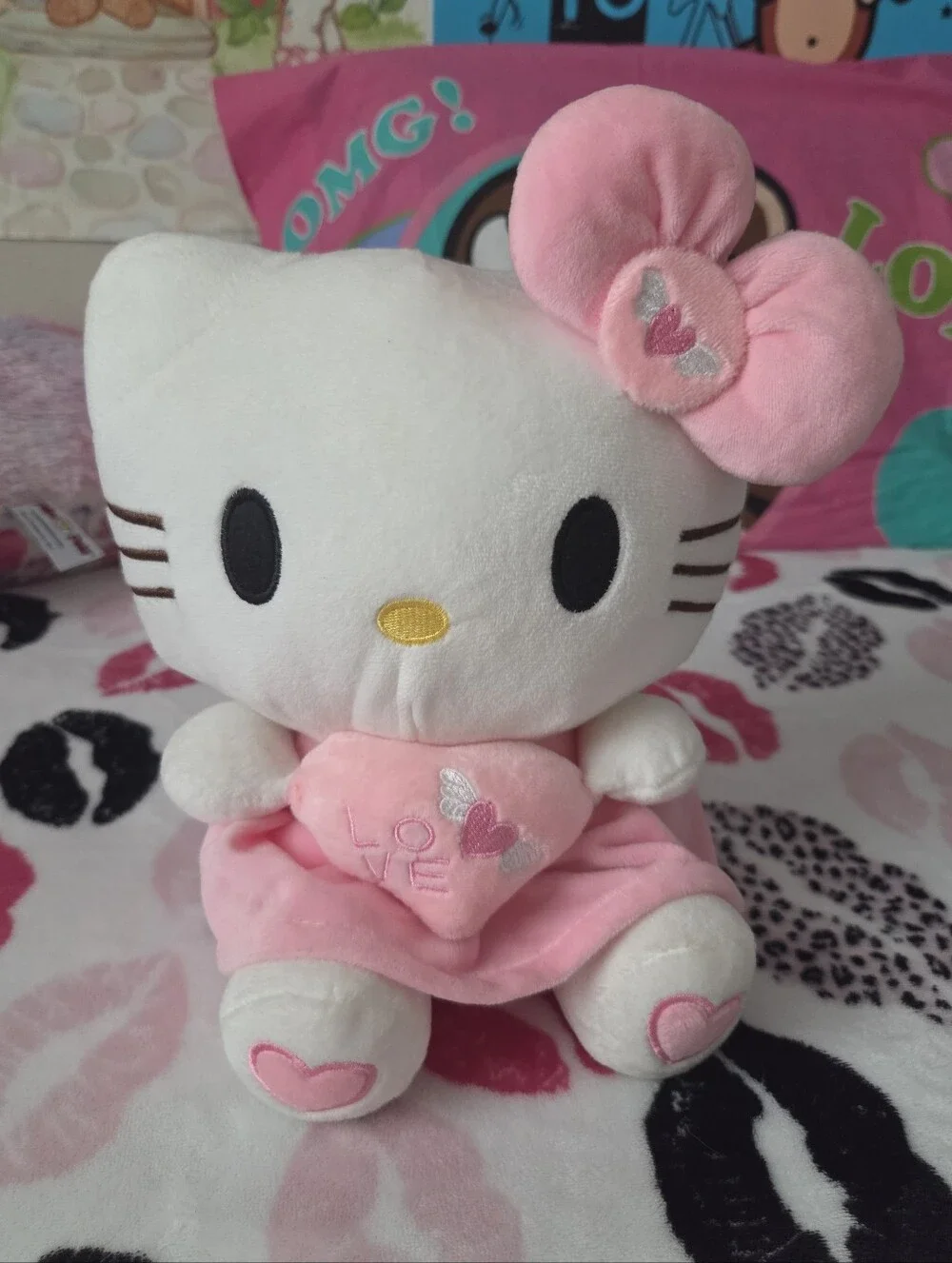 Hello Kitty Plush with Pink Dress and Heart